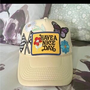 Custom patch trucker hat